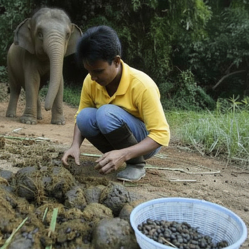 Black Ivory Coffee: gli elefanti lo scartano, l'uomo lo vende a peso d'oro.
